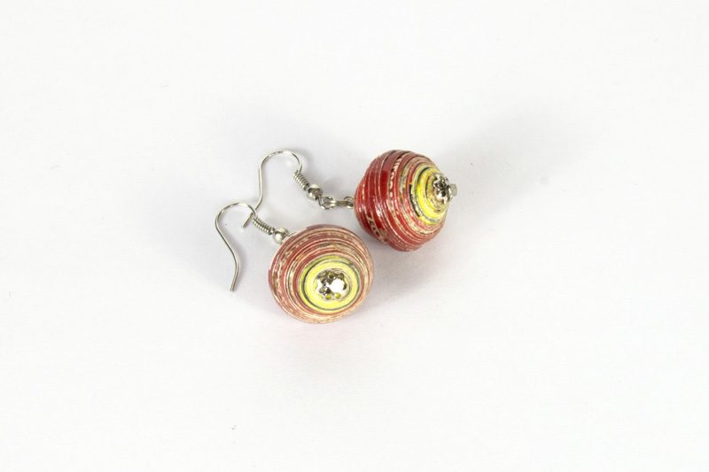 Magazine Medium Bead Earrings