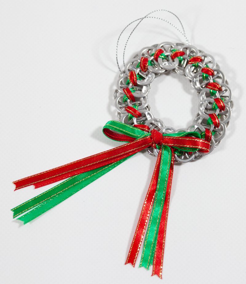 Small Ring Pull Christmas Wreath