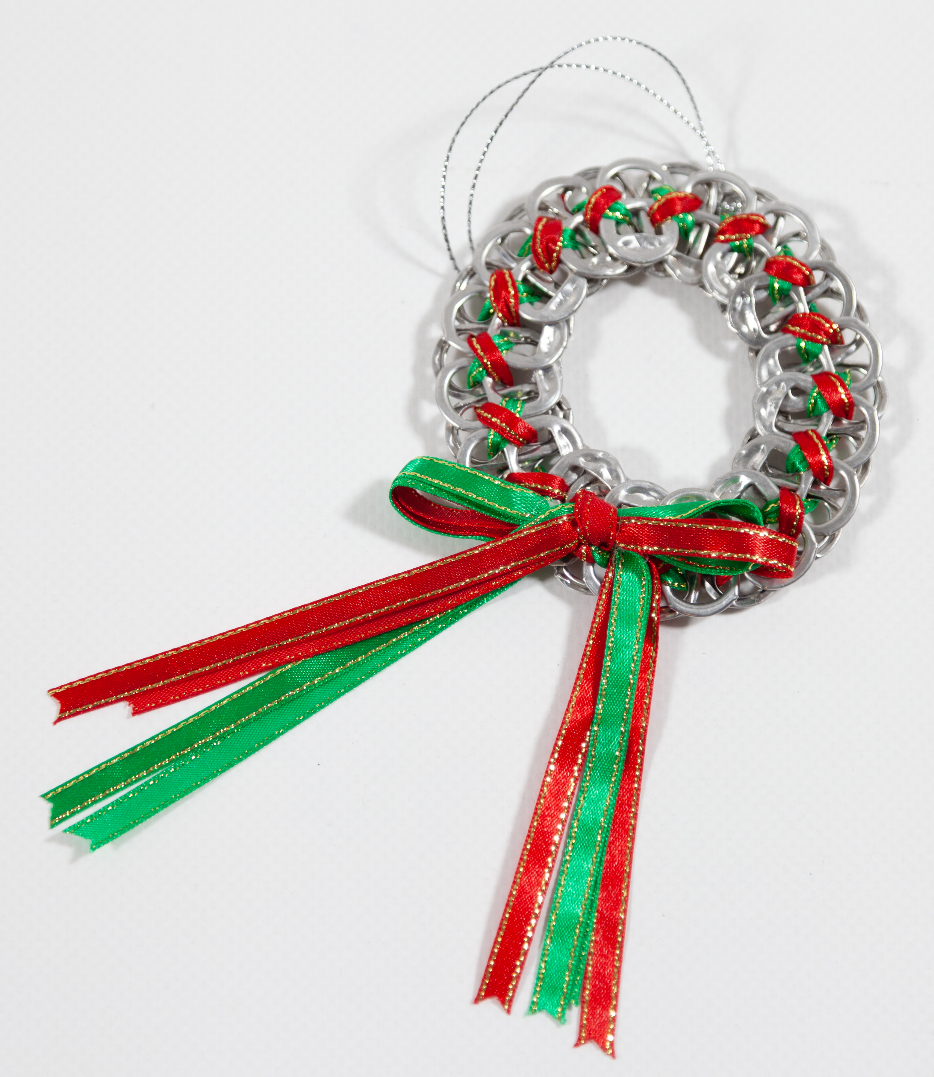 Small Ring Pull Christmas Wreath Small Ring Pull Christmas Wreath