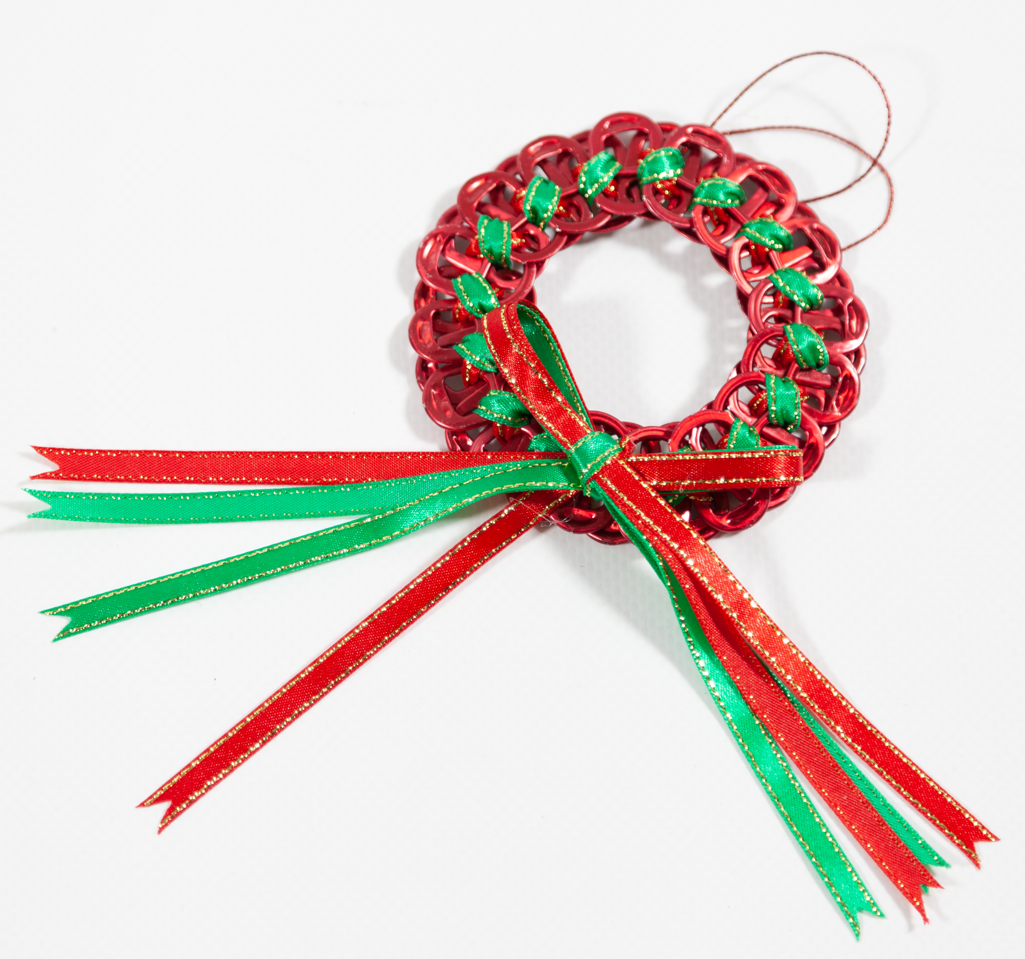 Small Ring Pull Christmas Wreath Small Ring Pull Christmas Wreath