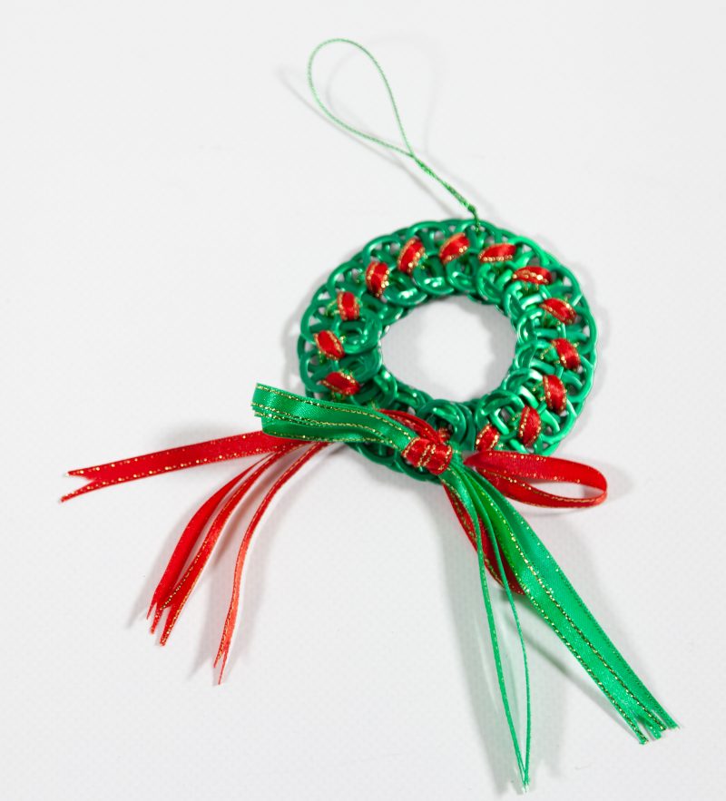 Small Ring Pull Christmas Wreath