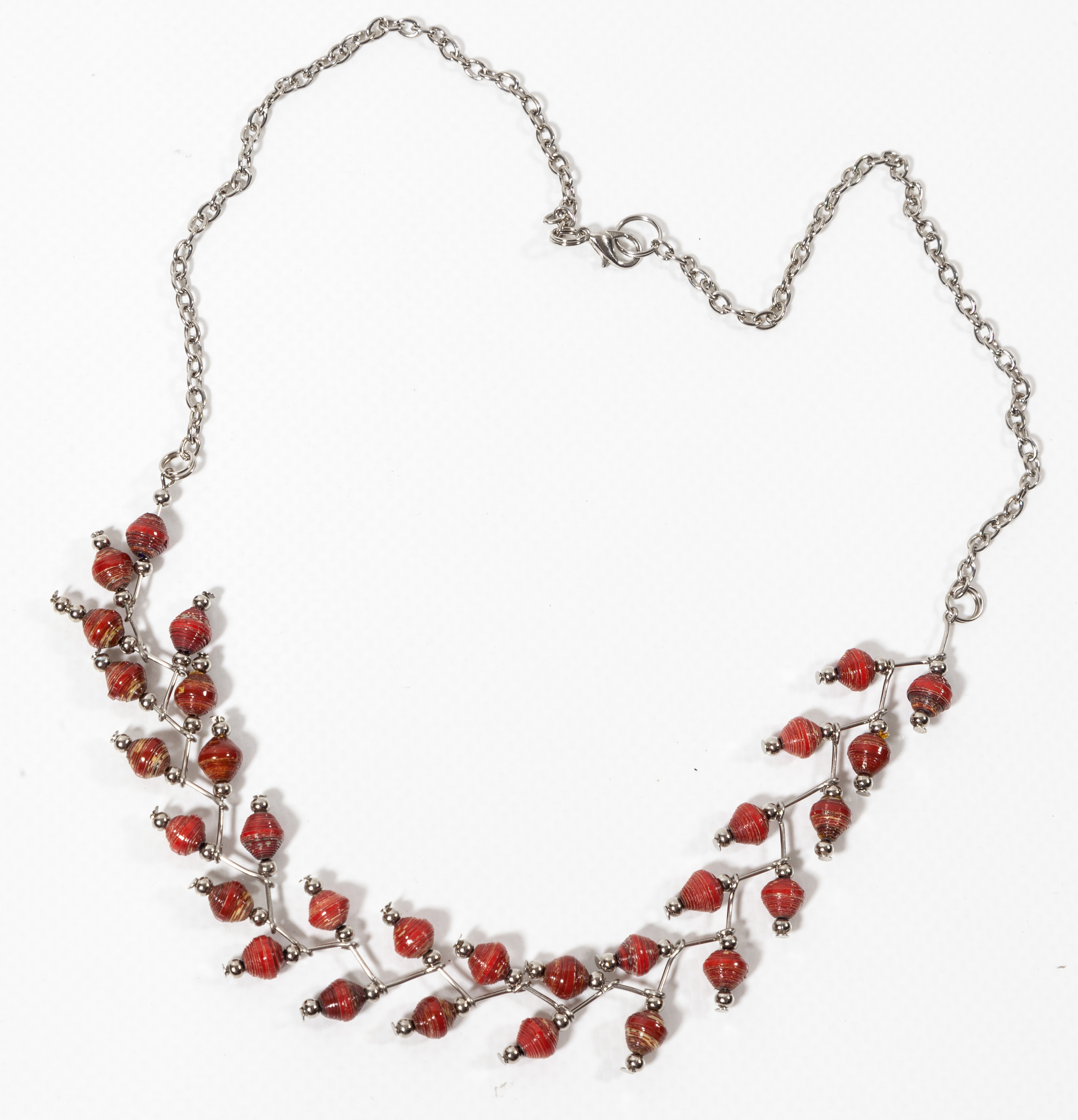 Red/Orange Brooke Necklace