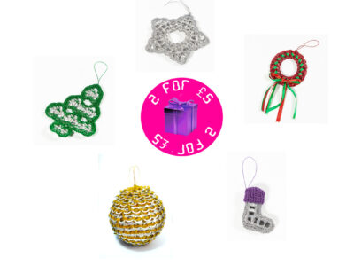 MULTI BUY 2 FOR £5 - Small Ring Pull Christmas Decorations