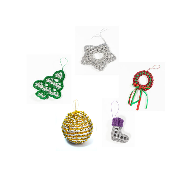 SMALL Ring Pull Christmas Decorations